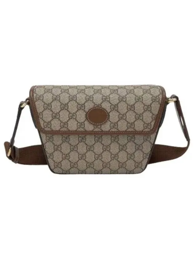 All over GG Supreme Canvas Shoulder Bag Beige