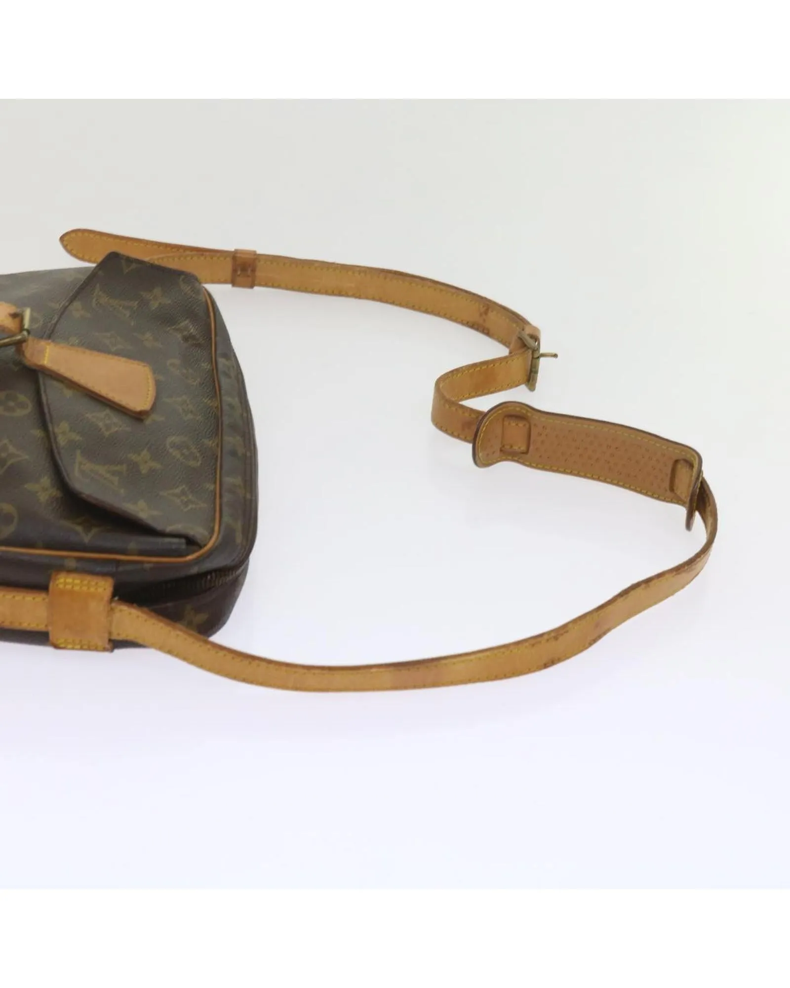 Authentic Louis Vuitton Bosphore Monogram Canvas Shoulder Bag Brown