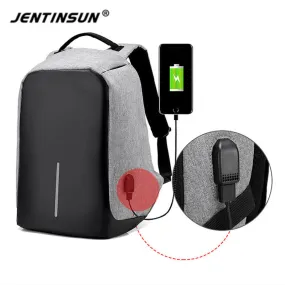 Backpack Anti Theft USB Charging Travel Waterproof Nylon