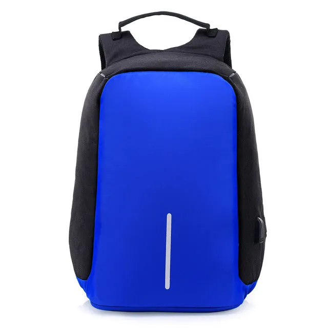 Backpack Anti Theft USB Charging Travel Waterproof Nylon