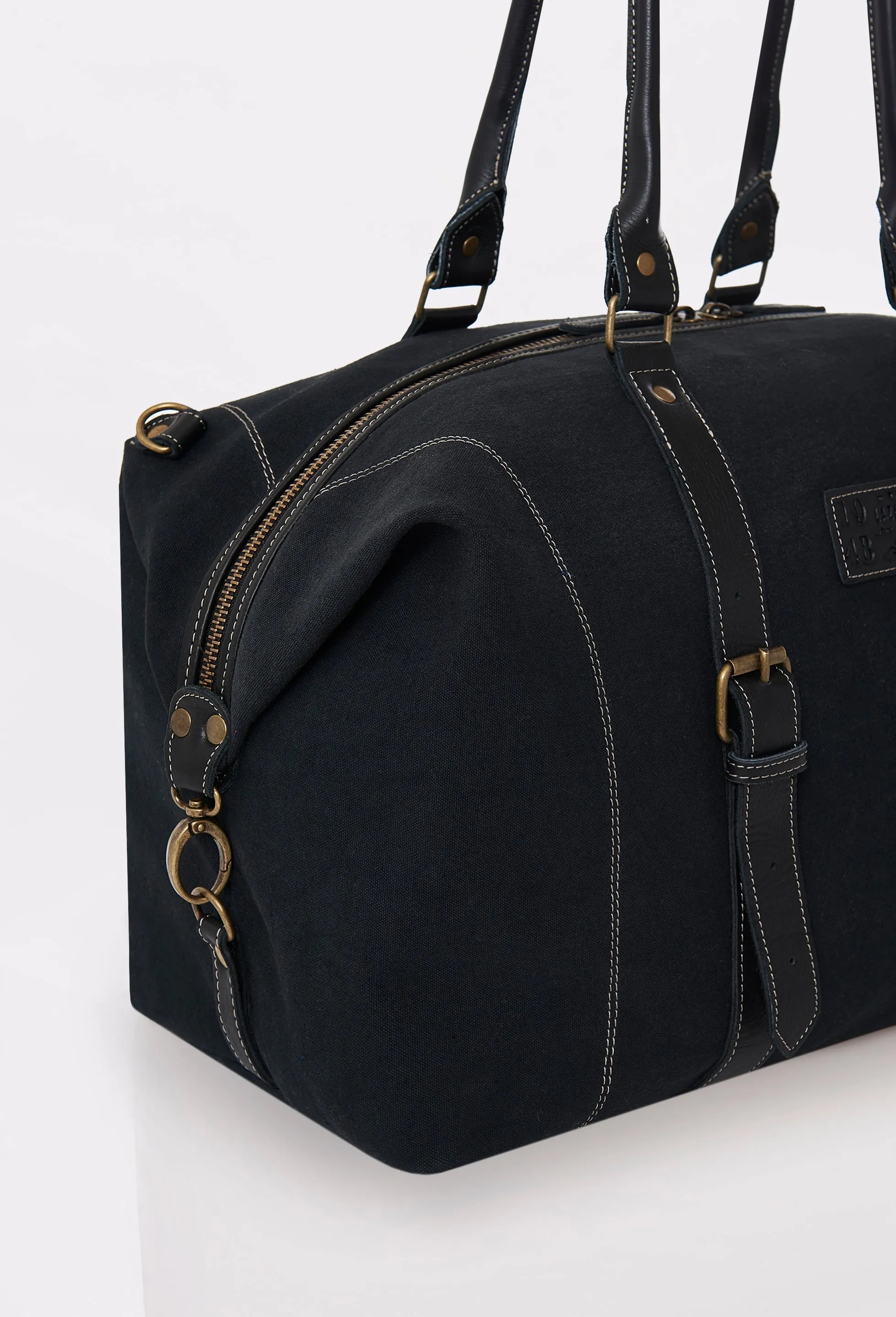 Black Canvas Duffel Bag ‘Otto’