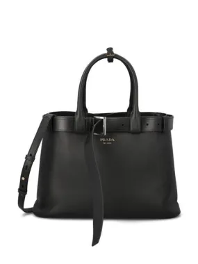 Buckle Large Tote Bag Black