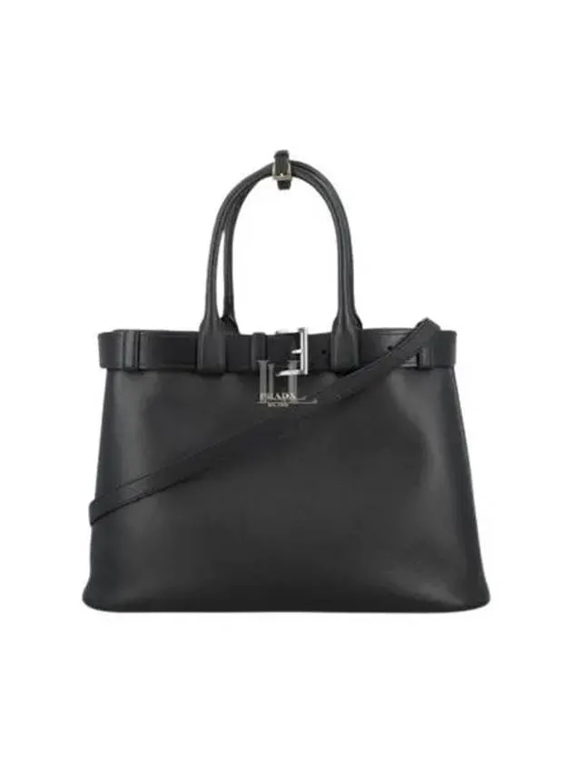 Buckle Large Tote Bag Black