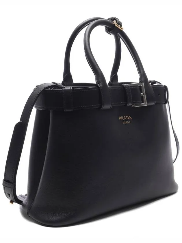 Buckle Medium Tote Bag Black