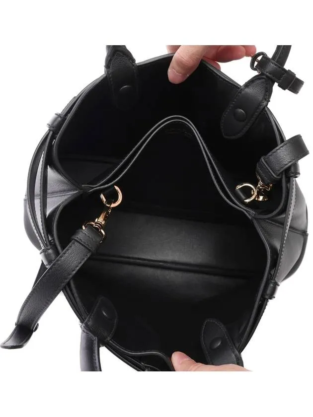 Buckle Medium Tote Bag Black