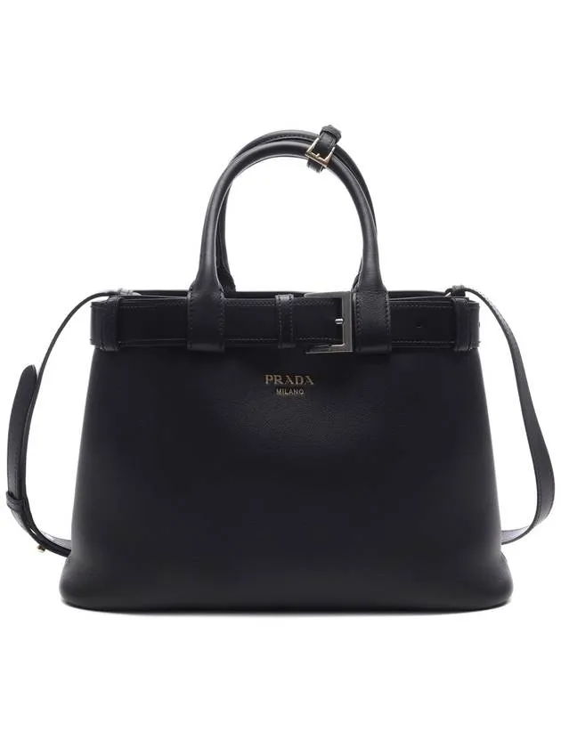 Buckle Medium Tote Bag Black