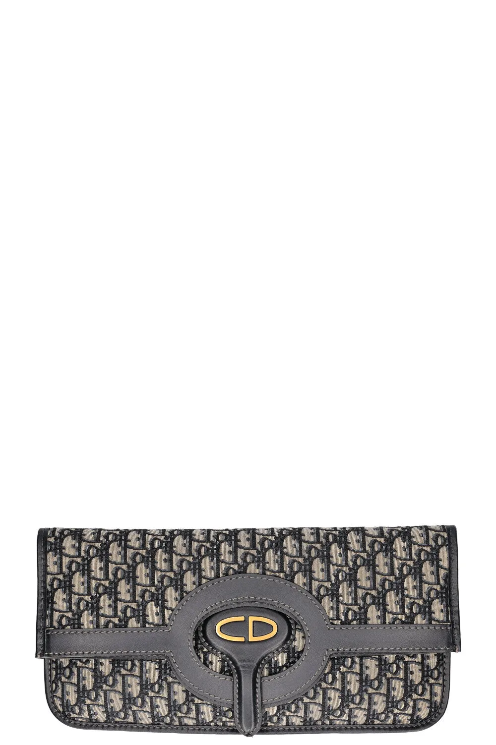 CHRISTIAN DIOR Foldover Clutch Oblique