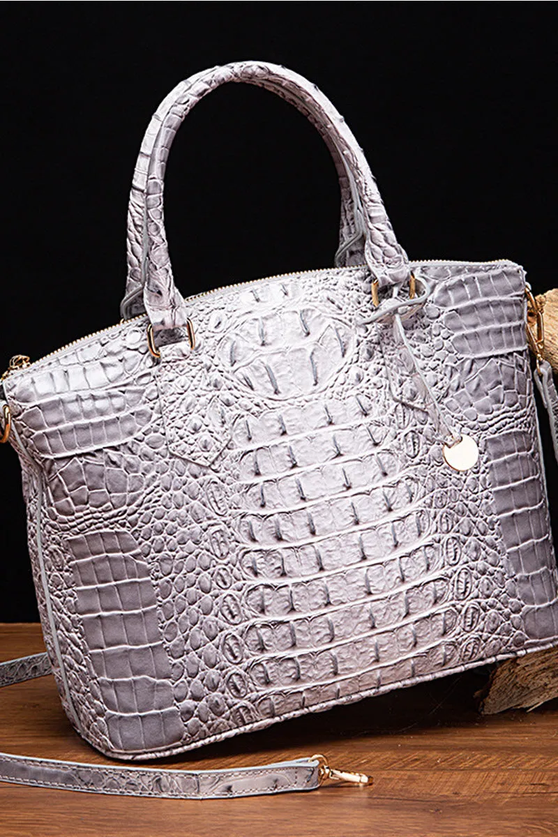 CROCODILE PATTERN HANDBAG SHOULDER BAG