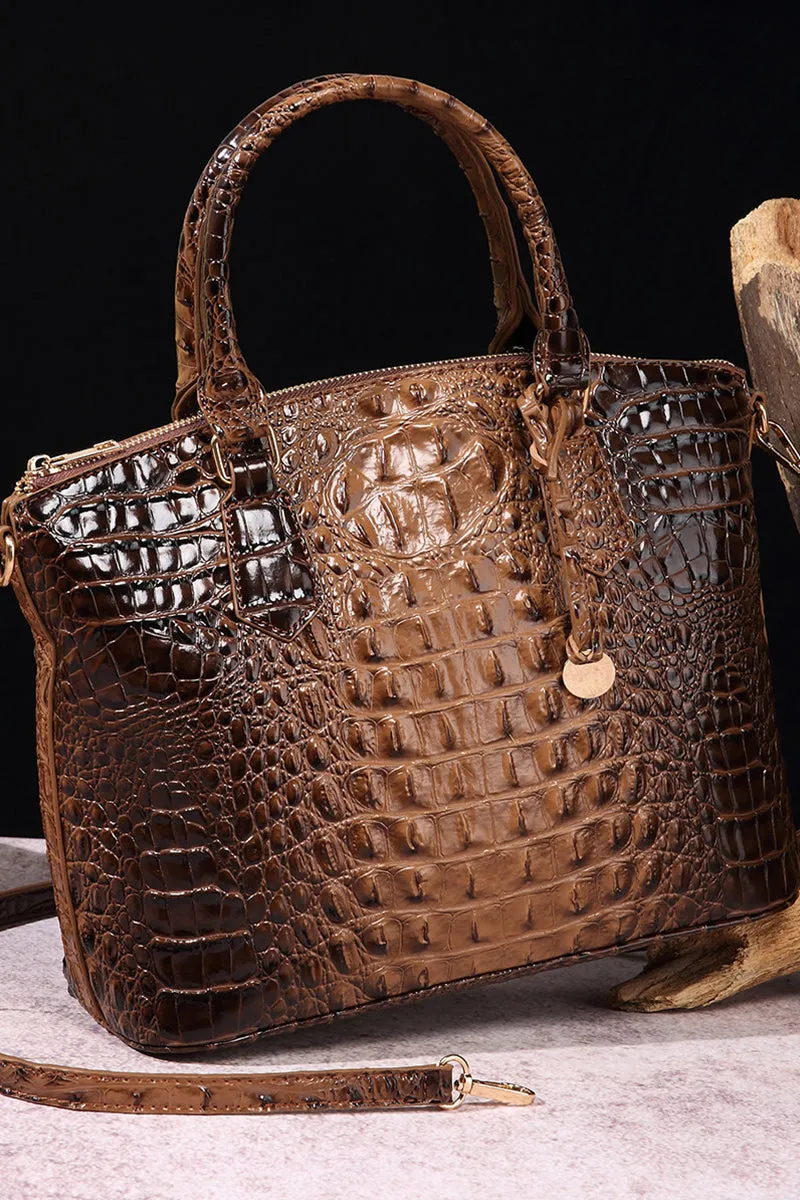 CROCODILE PATTERN HANDBAG SHOULDER BAG