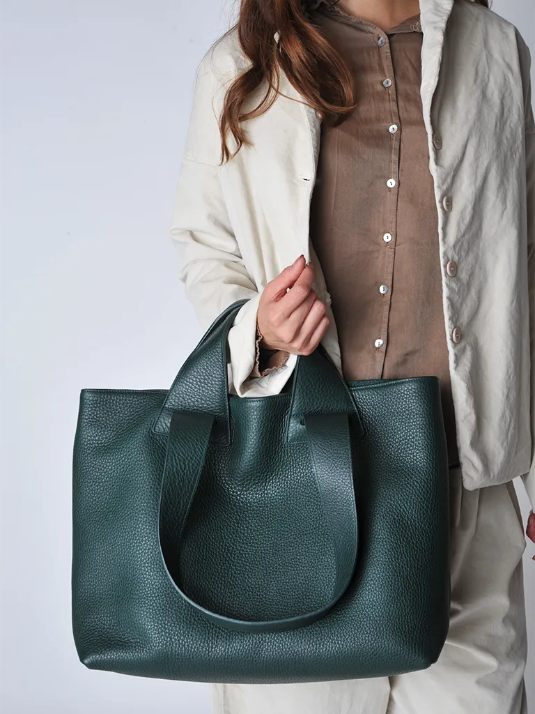 Dark Green Plein Tote