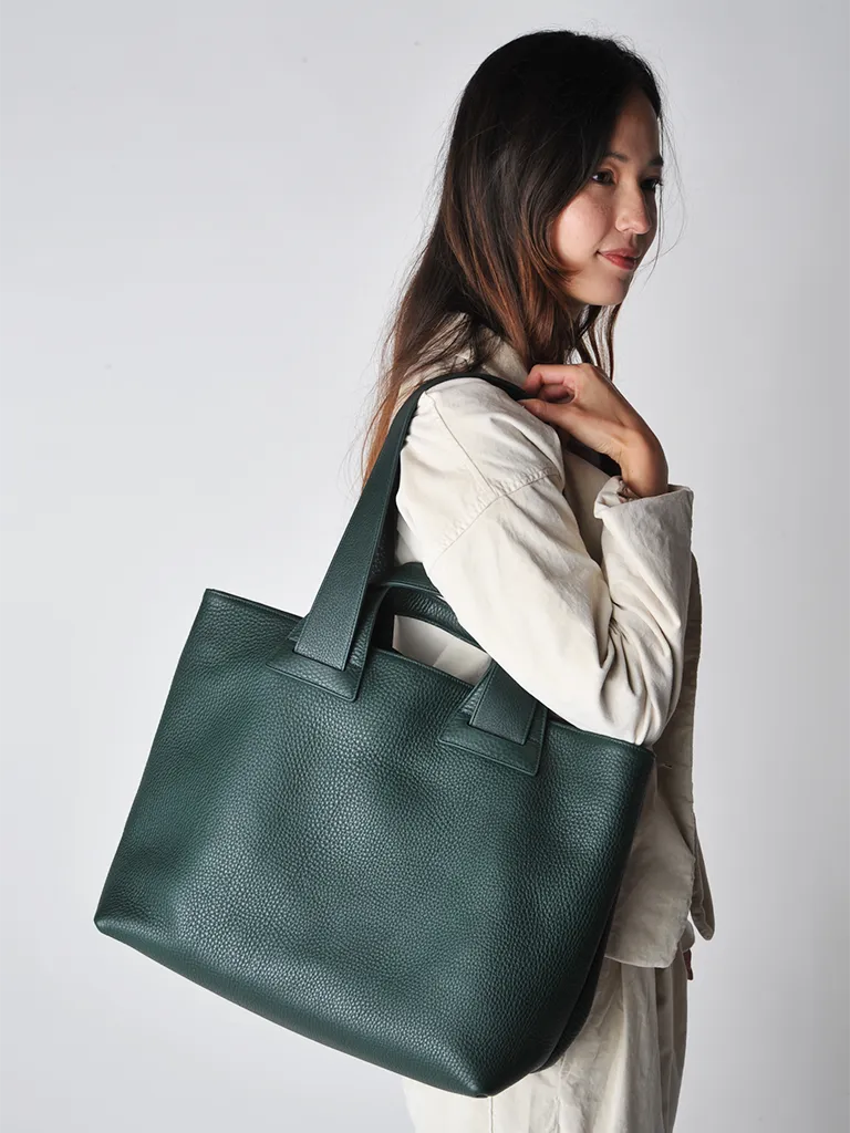 Dark Green Plein Tote