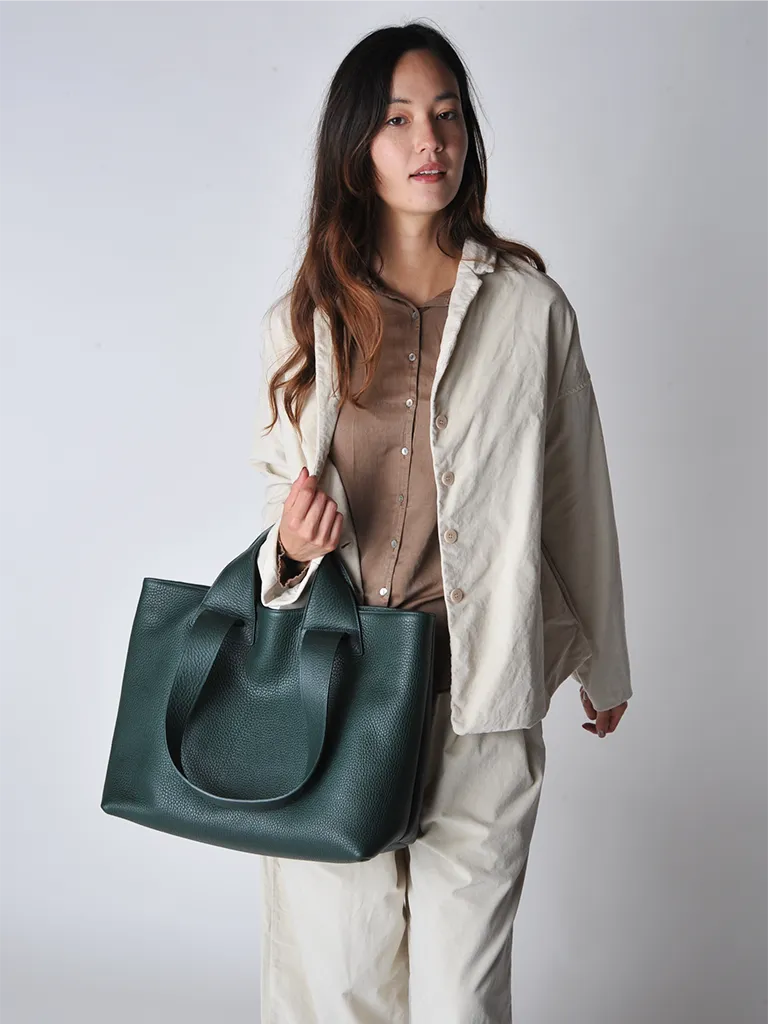 Dark Green Plein Tote