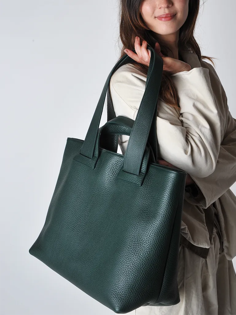 Dark Green Plein Tote