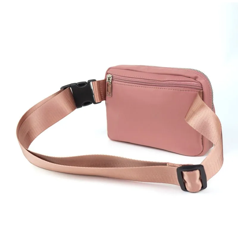 Dixie Nylon Belt/Crossbody Bag - Rose