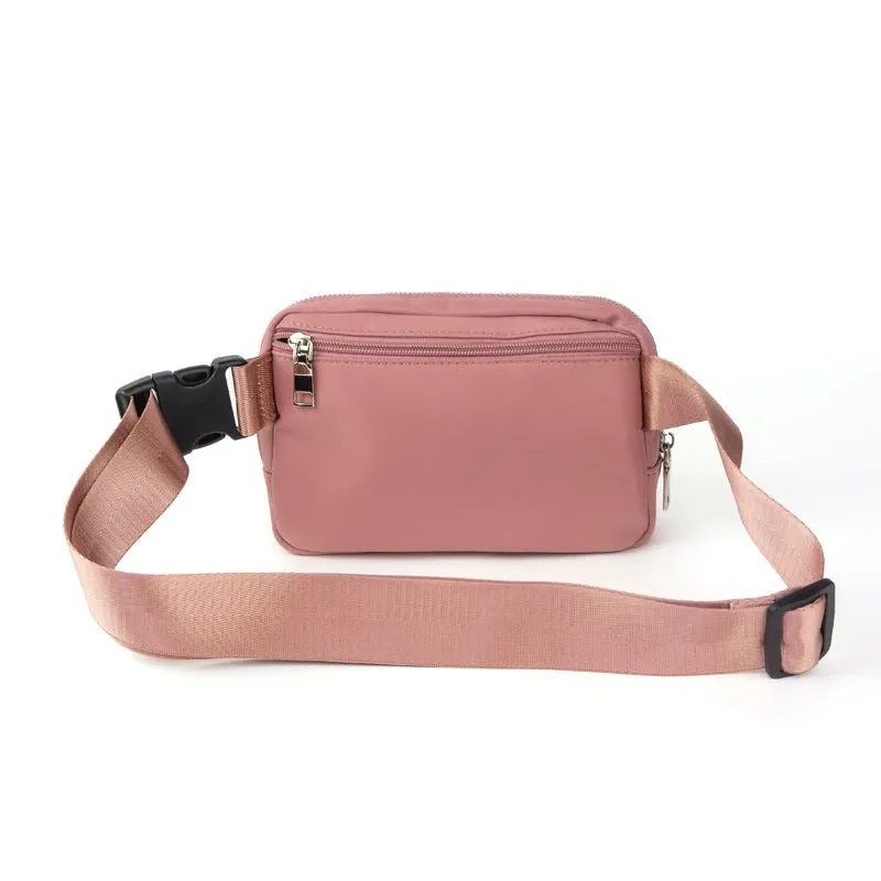 Dixie Nylon Belt/Crossbody Bag - Rose