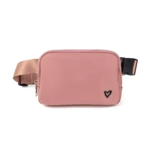 Dixie Nylon Belt/Crossbody Bag - Rose