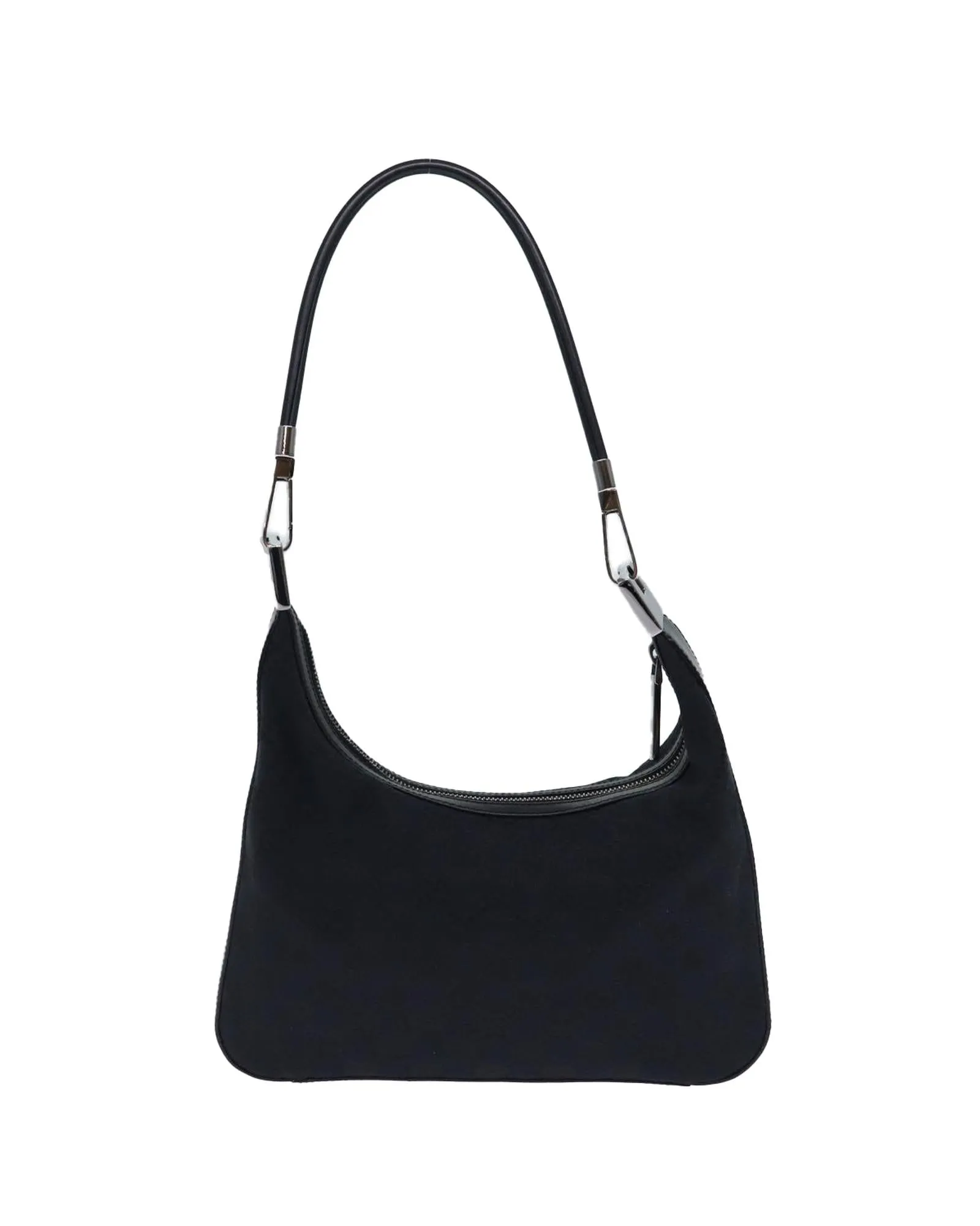 GG Canvas Shoulder Bag with Shoulder Drop of 20cm - Black