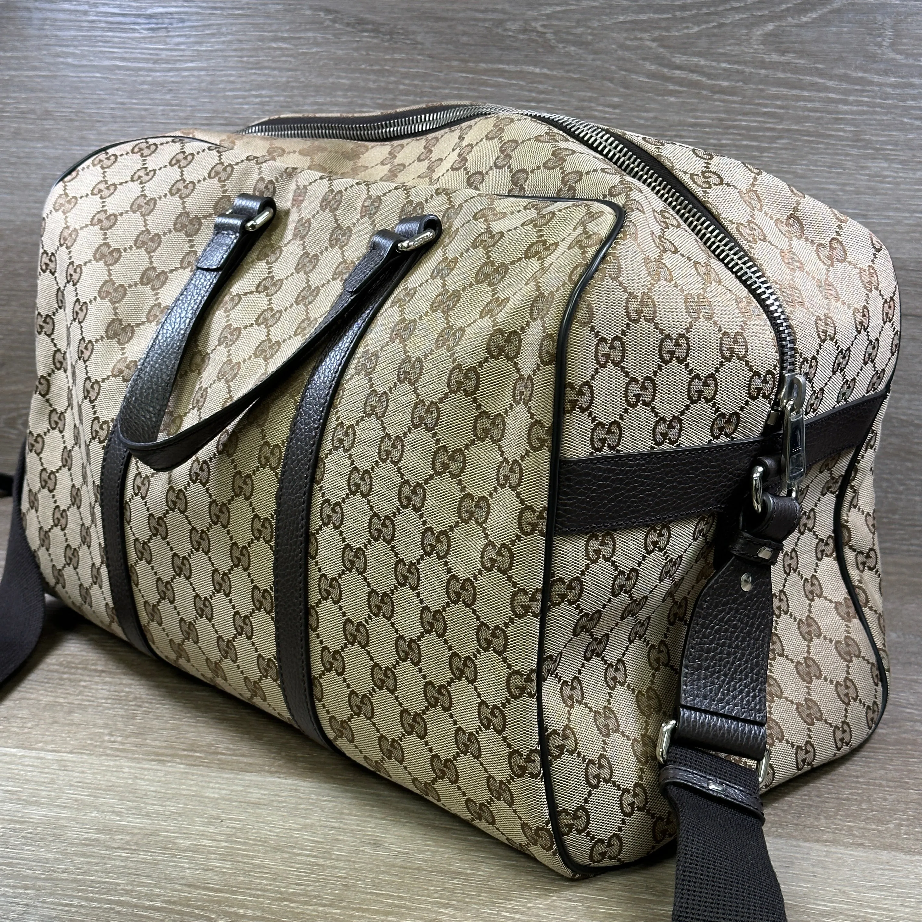 Gucci GG Supreme Canvas Boston Duffle