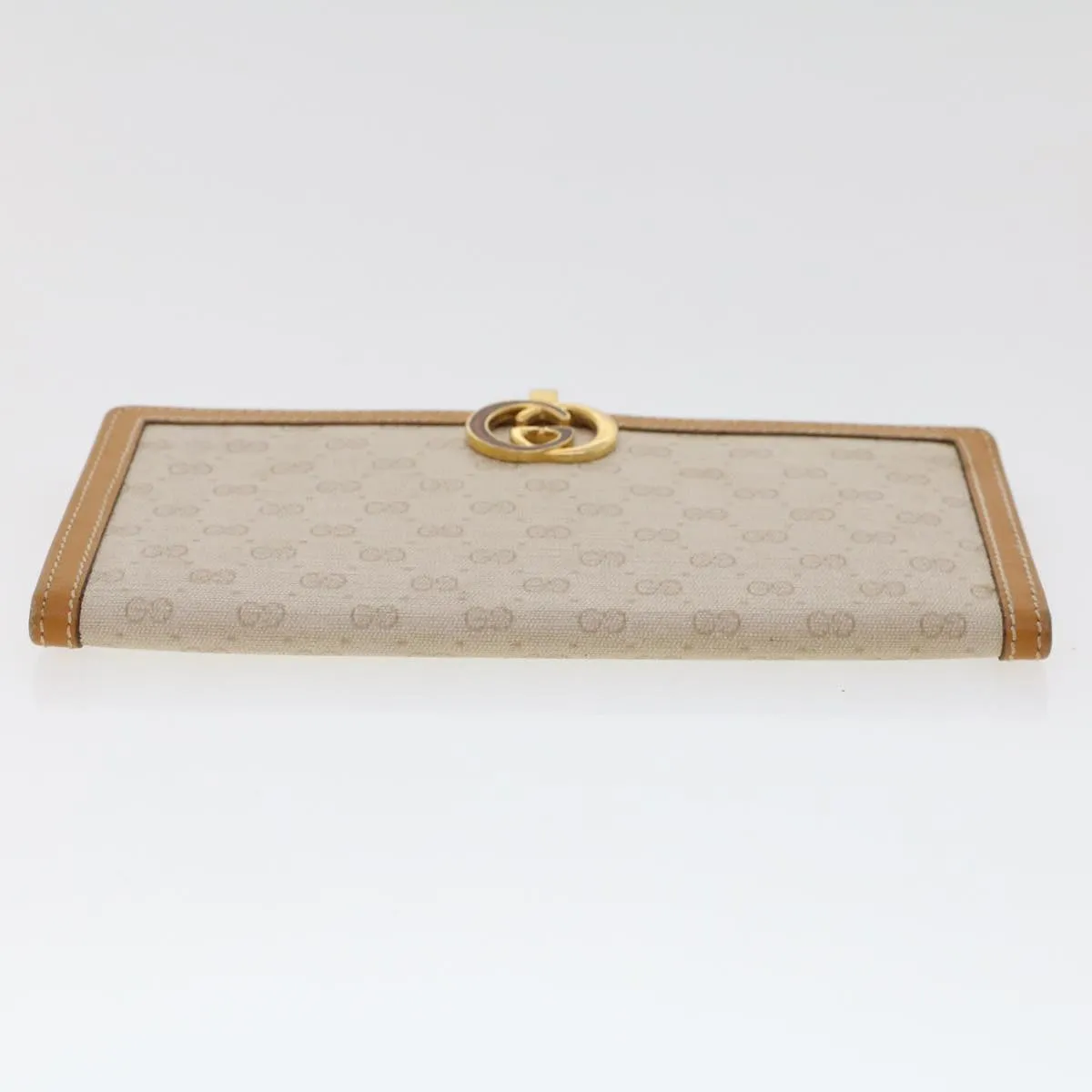 GUCCI Micro GG Canvas Long Wallet Beige 035.03.0285  47667