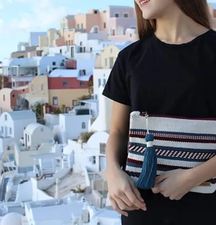 Karpathos | Woven Leather Clutch