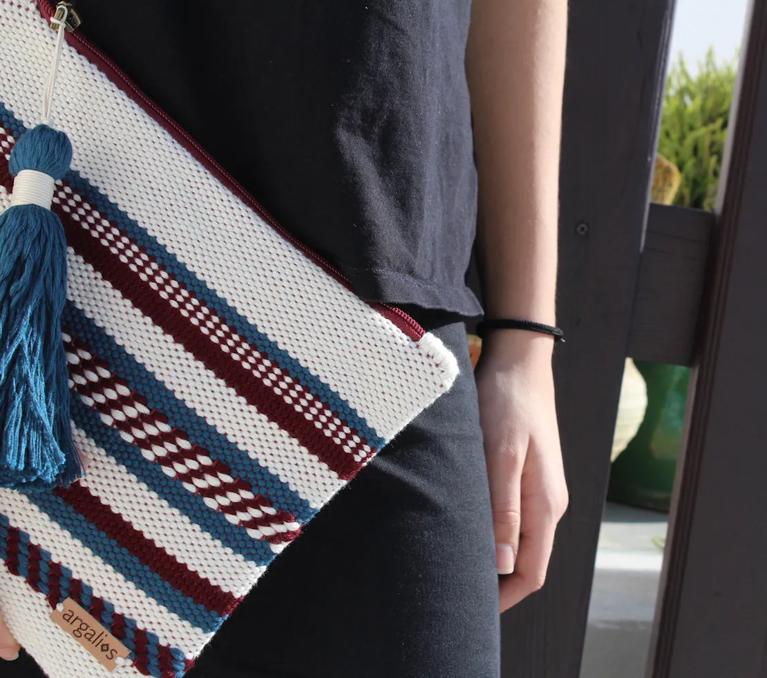 Karpathos | Woven Leather Clutch