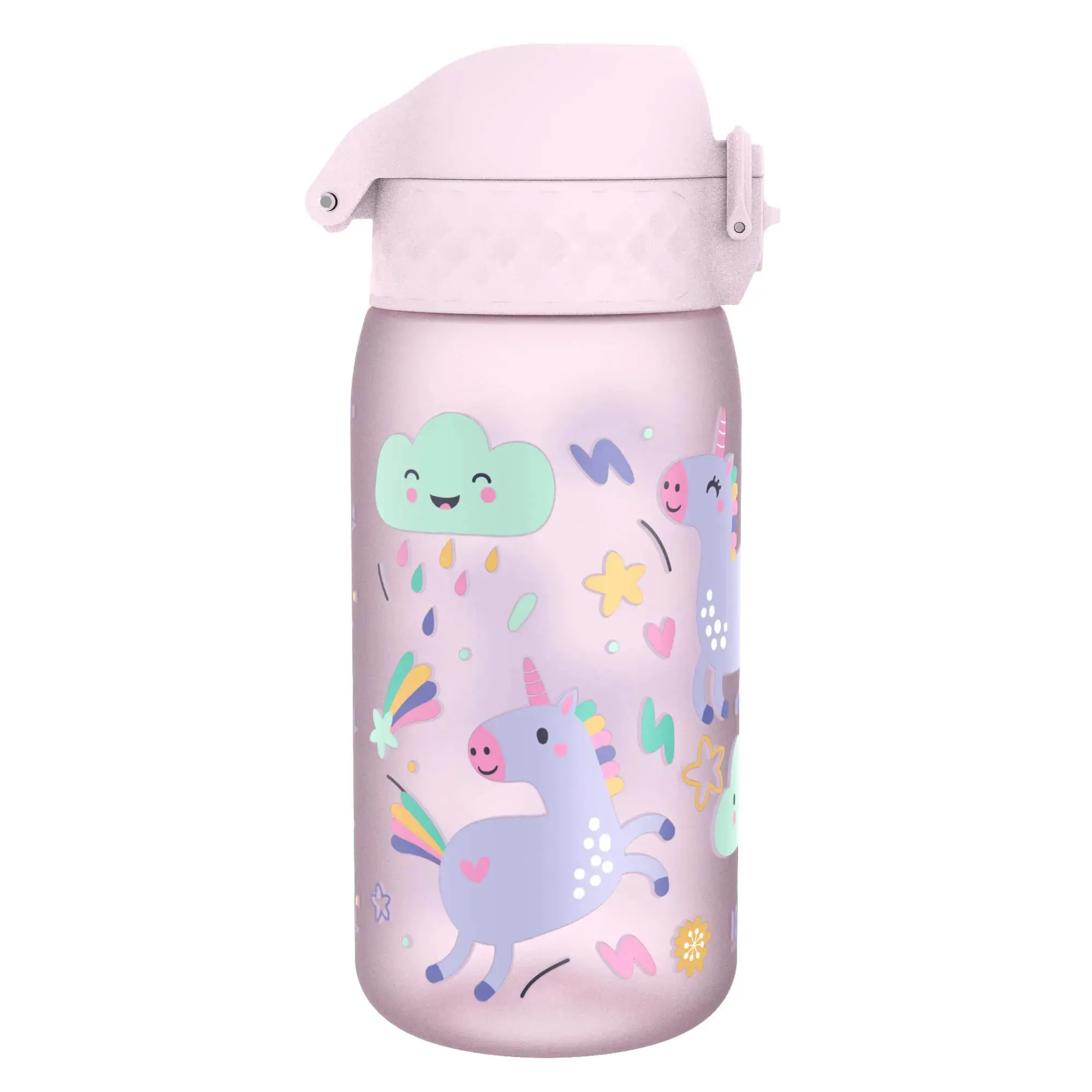 Leak Proof Kids Water Bottle, Recyclon, Unicorns, 350ml (12oz)