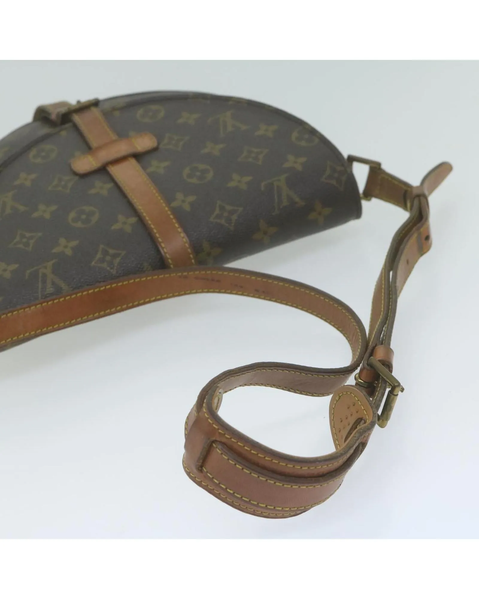 Monogram Canvas Shoulder Bag with Adjustable Strap