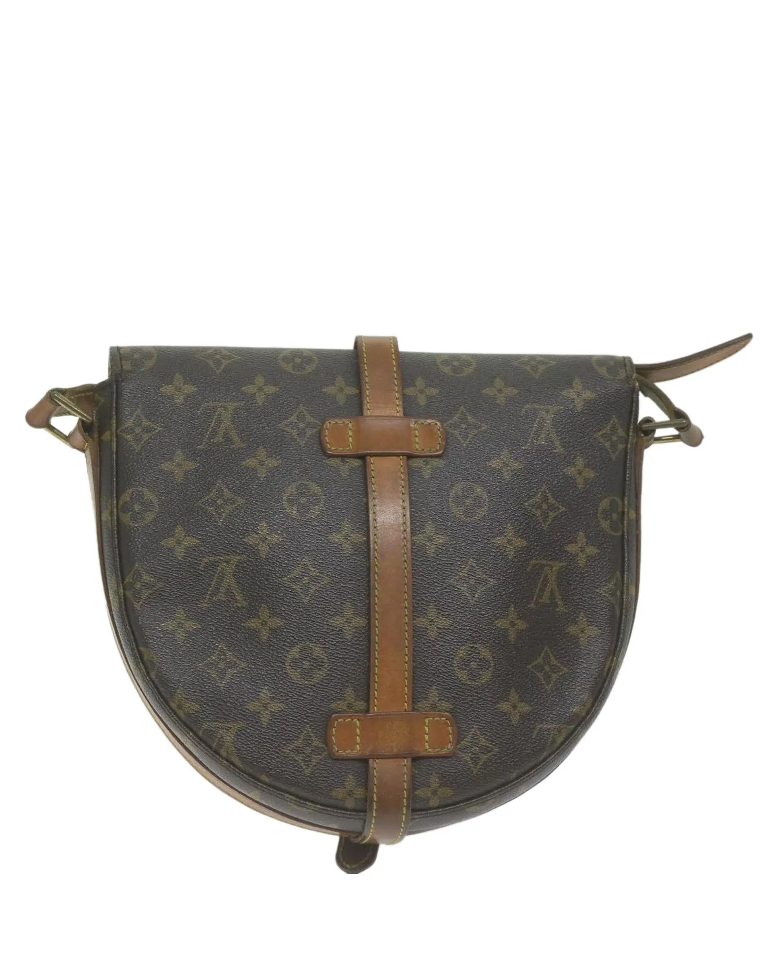 Monogram Canvas Shoulder Bag with Adjustable Strap