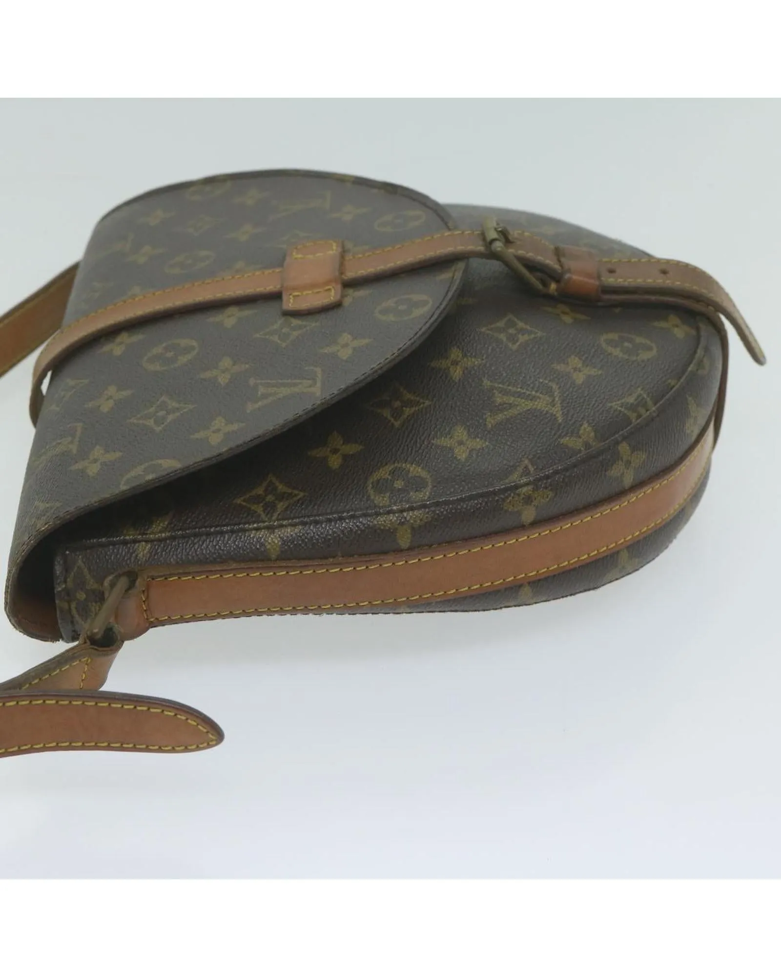 Monogram Canvas Shoulder Bag with Adjustable Strap