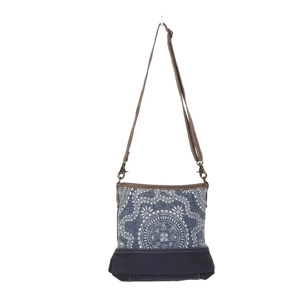 Navy Kilim Shoulder Bag