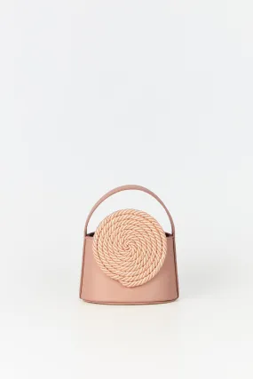 PINK Mini Leather Handle Bag with Passementerie Details