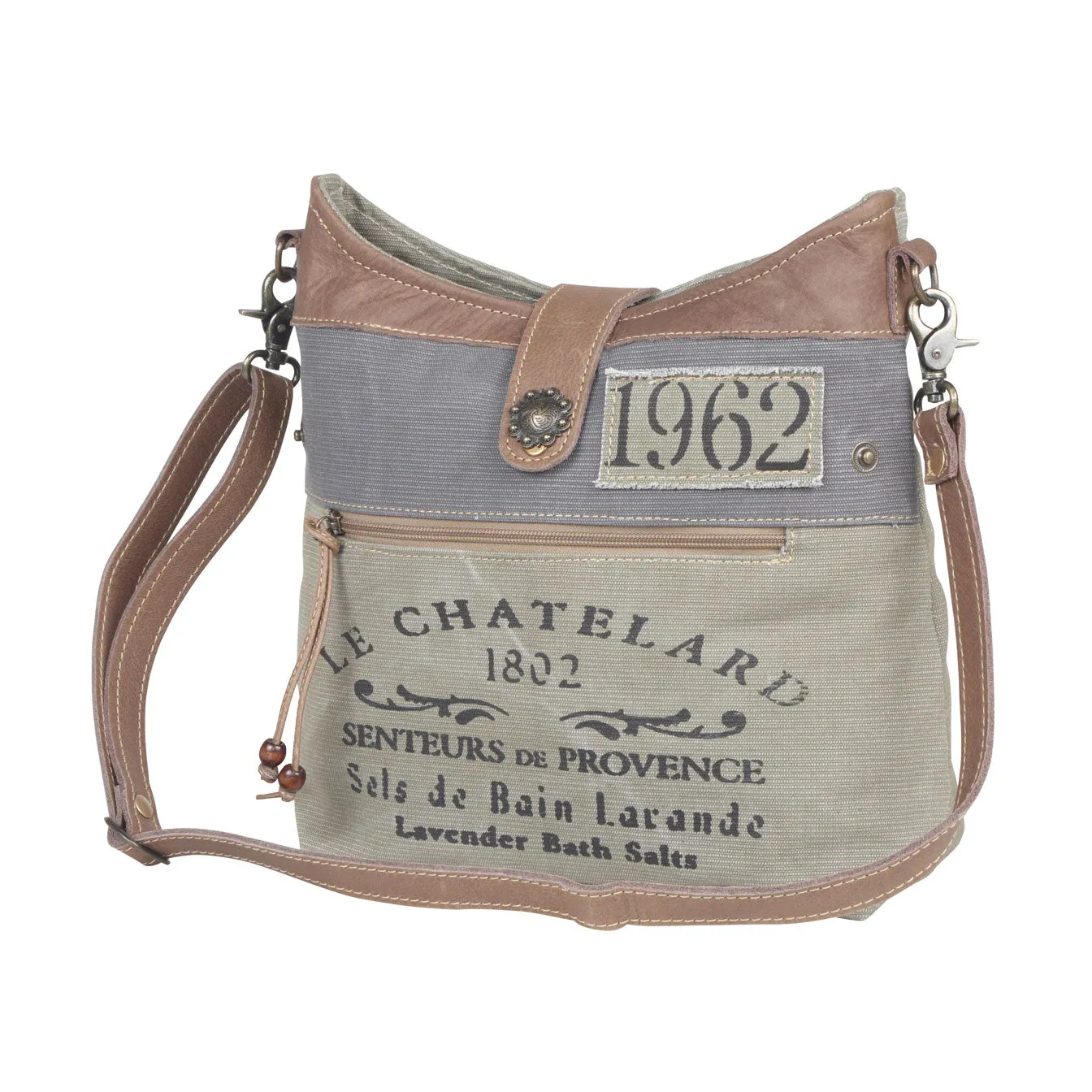 Psychedelic Gray Shoulder Bag