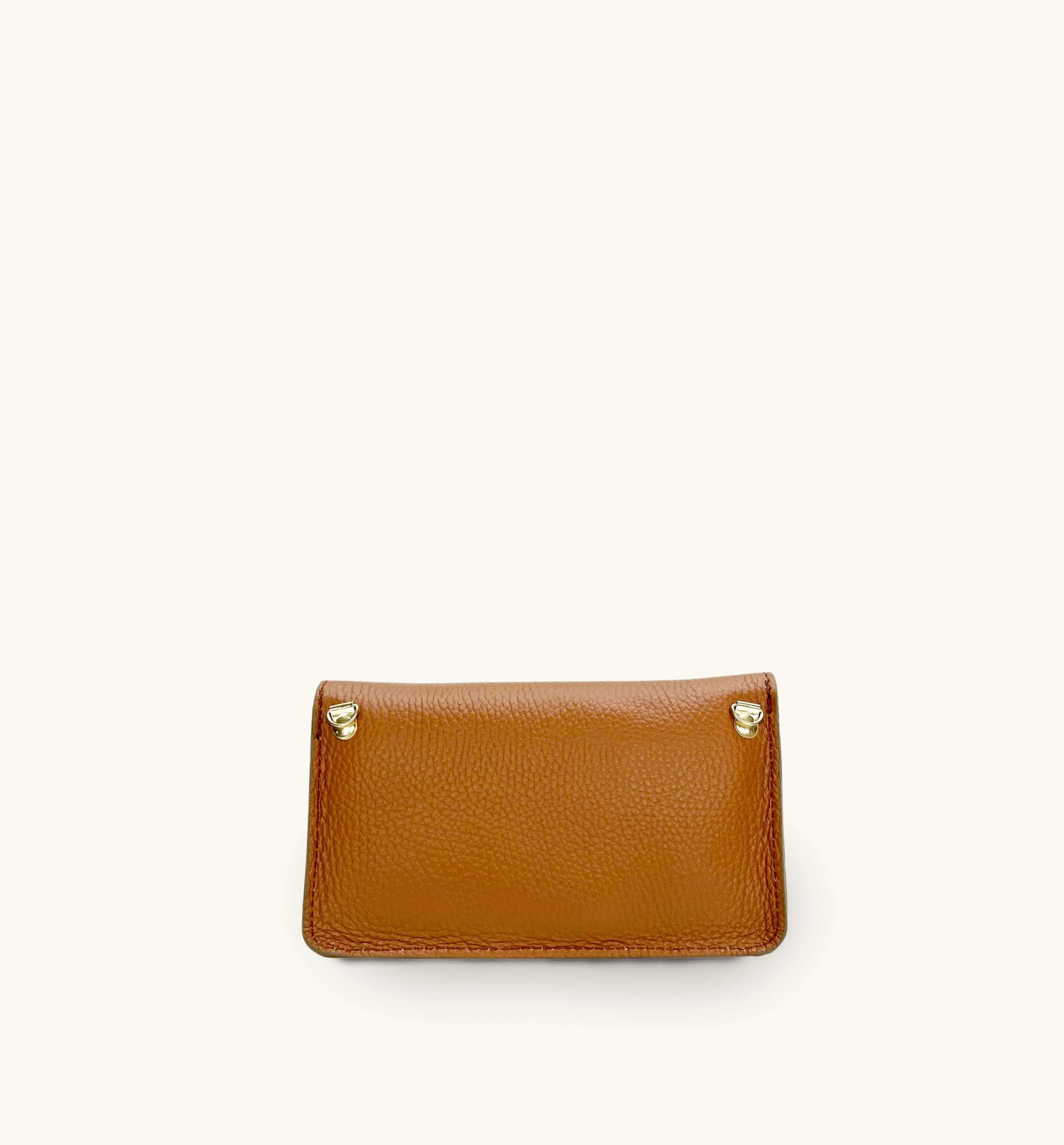 The Mila Tan Leather Phone Bag