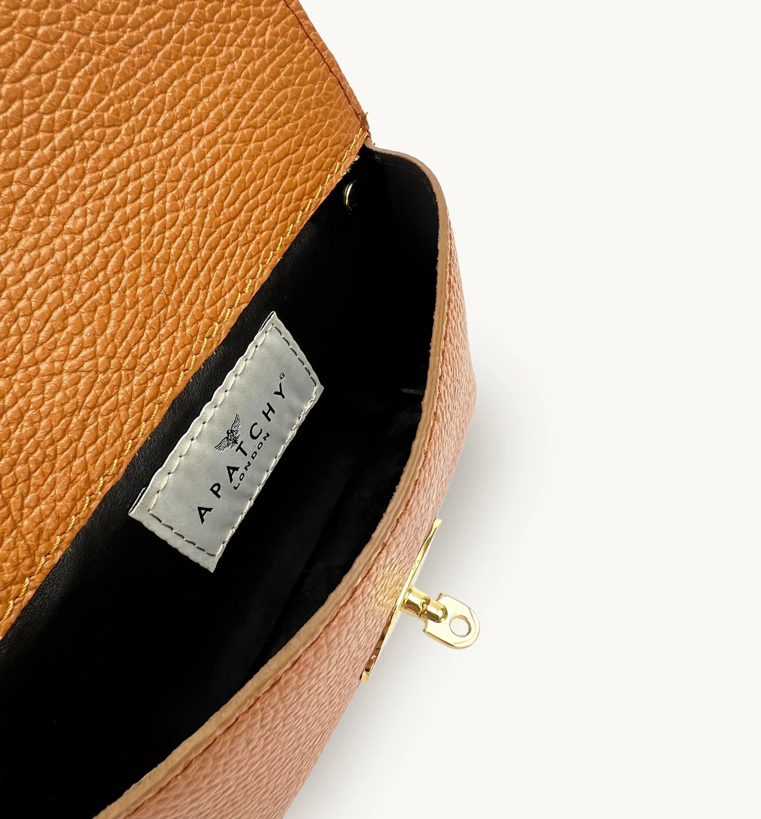 The Mila Tan Leather Phone Bag