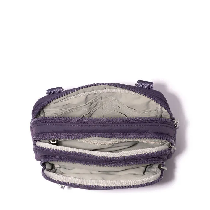 Triple Zip Bagg | Plum Twilight Puff