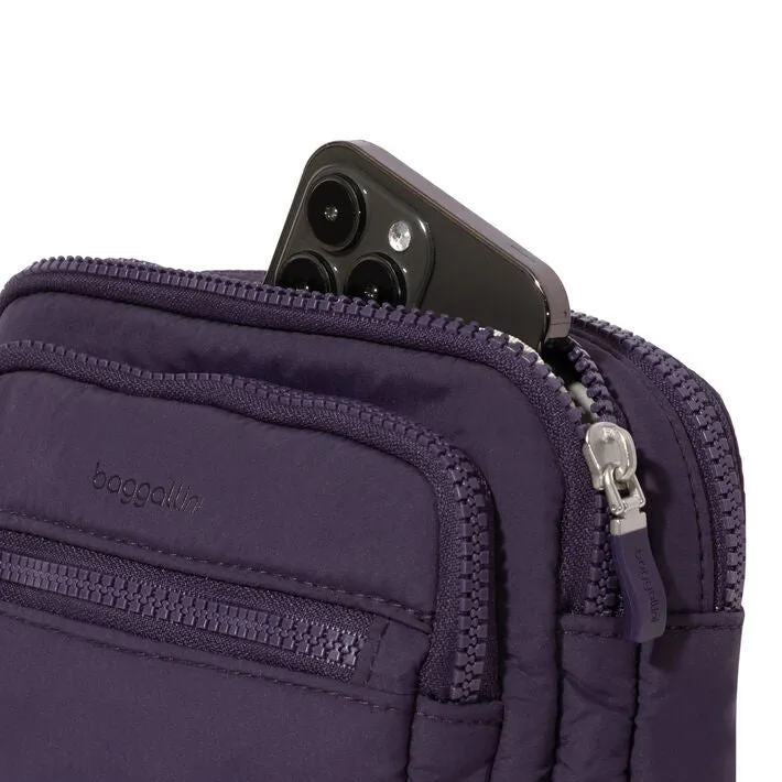 Triple Zip Bagg | Plum Twilight Puff