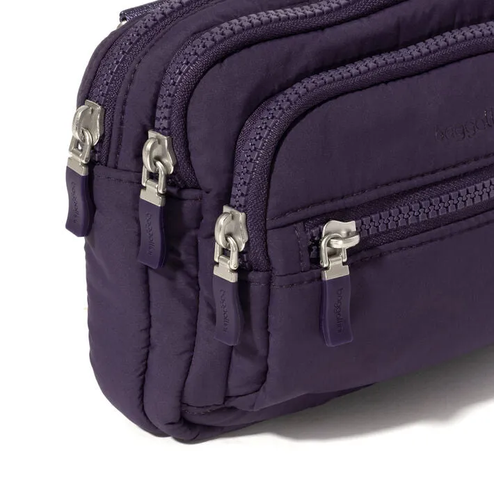 Triple Zip Bagg | Plum Twilight Puff