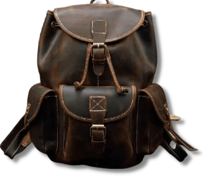 Vintage Genuine Leather Backpacks For Men And Women -