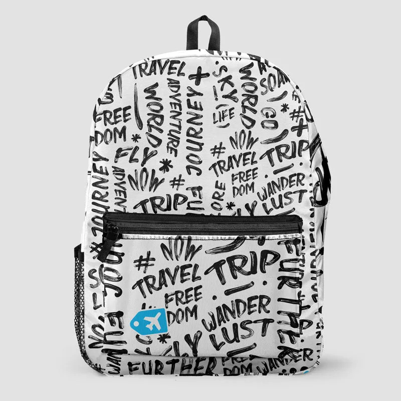 Wanderlust Words - Backpack