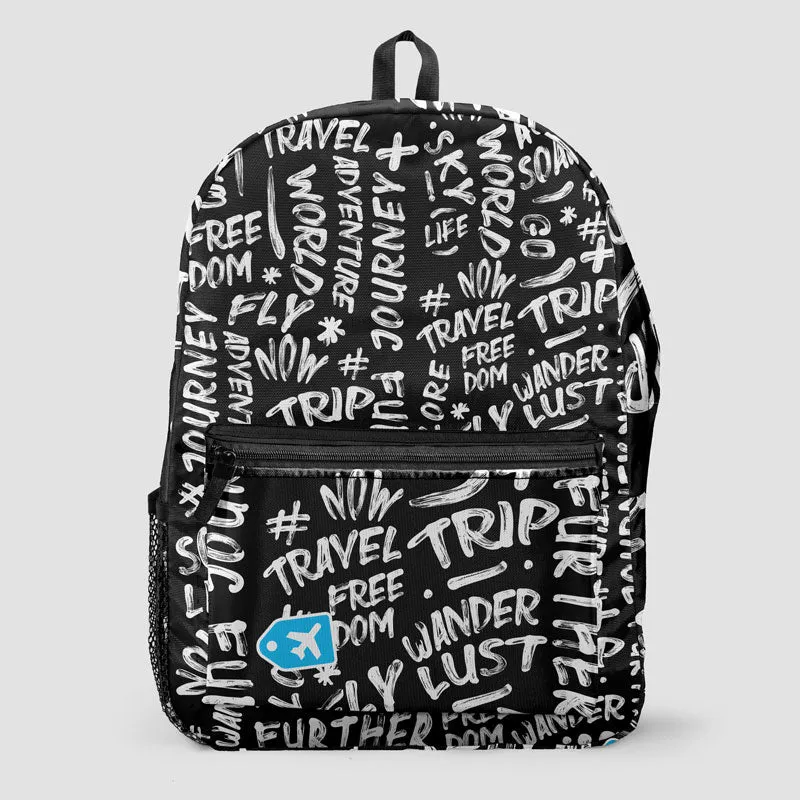 Wanderlust Words - Backpack