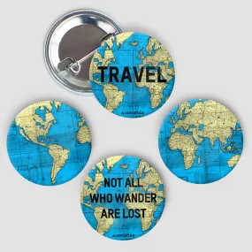 World Map - Button Pack