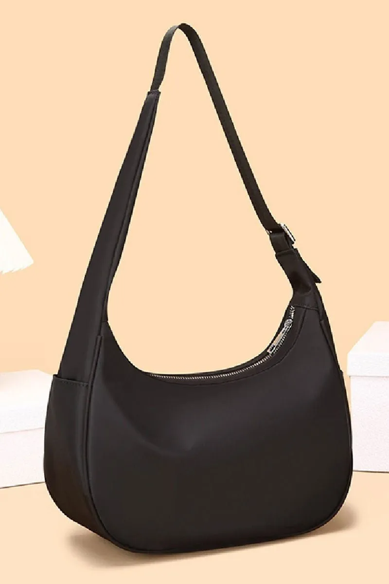 Zenana The Luna Black Hobo Shoulder Bag